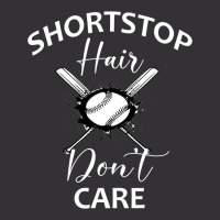 Softball Teen Girls Women Shortstop Hair Dont Care Saying T Shirt Vintage Short | Artistshot