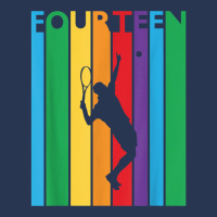 14th Birthday Gift Fourteen Colorful Tennis 14 Year Old T Shirt Men Denim Jacket | Artistshot