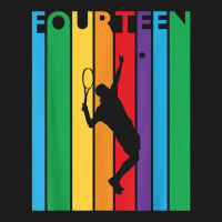 14th Birthday Gift Fourteen Colorful Tennis 14 Year Old T Shirt Hoodie & Jogger Set | Artistshot