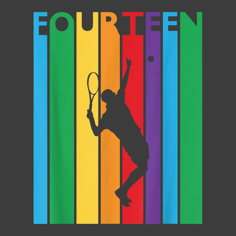 14th Birthday Gift Fourteen Colorful Tennis 14 Year Old T Shirt Men's Polo Shirt | Artistshot