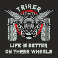 Motorcycle Trike Biker Motortrike Triker Motor Bike Gift T Shirt Ladies Fitted T-shirt | Artistshot