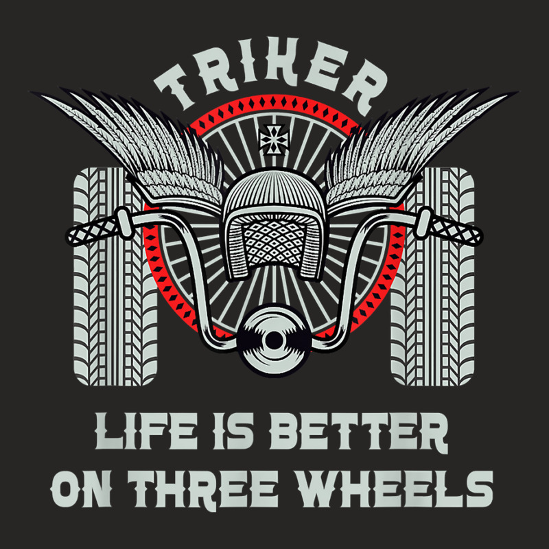 Motorcycle Trike Biker Motortrike Triker Motor Bike Gift T Shirt Ladies Fitted T-Shirt by damarcusswabb | Artistshot