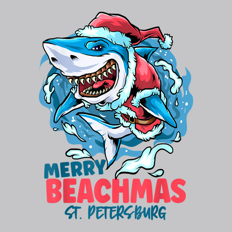 St. Petersburg Florida Merry Beachmas Christmas Shark Santa T Shirt Baby Bodysuit by gillanbepicaia | Artistshot