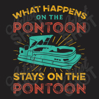 Pontoon Captain Design Boating Pontooning Fathers Day Gift T-shirt | Artistshot