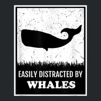 Whale Lover Funny Cetology Easily Distracted By Whales Ocean T Shirt Crewneck Sweatshirt | Artistshot