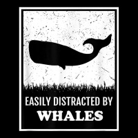 Whale Lover Funny Cetology Easily Distracted By Whales Ocean T Shirt Zipper Hoodie | Artistshot