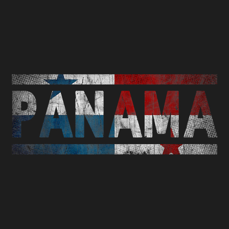 Panama Retro Flag T Shirt Panamanian Distressed Graphic T Shirt Classic T-shirt by johnjosephmenk | Artistshot