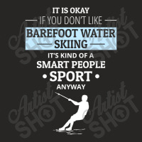 Barefoot Skiing Water Sport Motorboat Ladies Fitted T-shirt | Artistshot