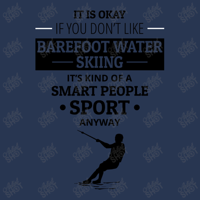 Barefoot Skiing Water Sport Motorboat Ladies Denim Jacket by Tasteful Tees | Artistshot