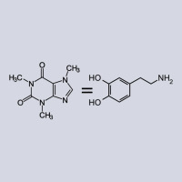 Caffeine Equals Happiness   Molecule Dopamine Science Shirt Fleece Short | Artistshot