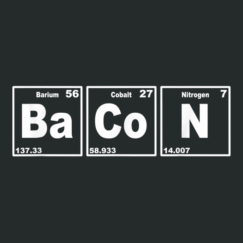 Bacon Periodic Table Shirt   Funny Bacon Chemistry Gift Women's Triblend Scoop T-shirt by abdurrehmancappucci | Artistshot