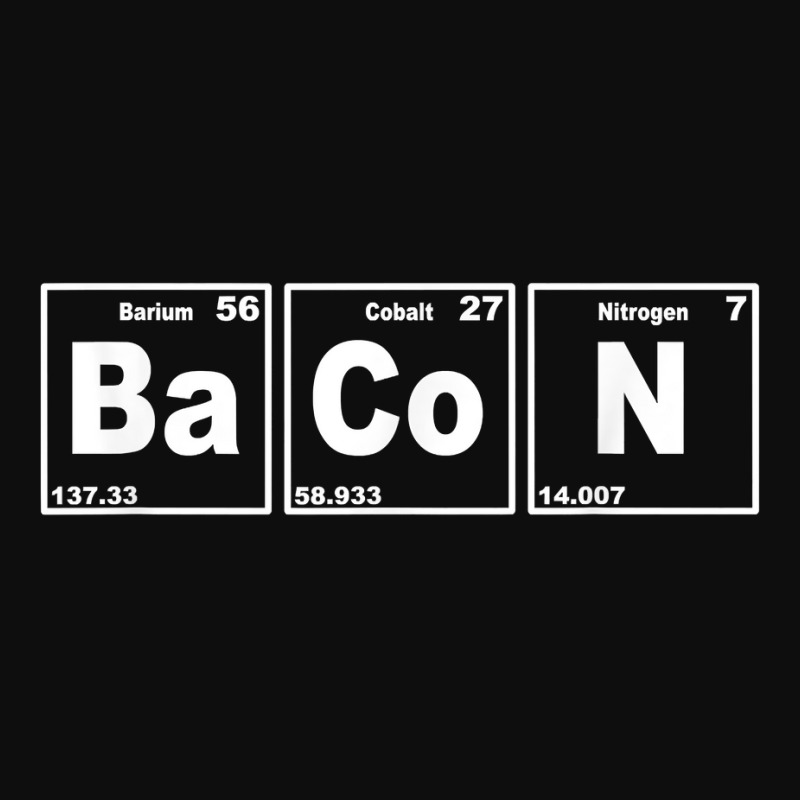 Bacon Periodic Table Shirt   Funny Bacon Chemistry Gift Crop Top by abdurrehmancappucci | Artistshot