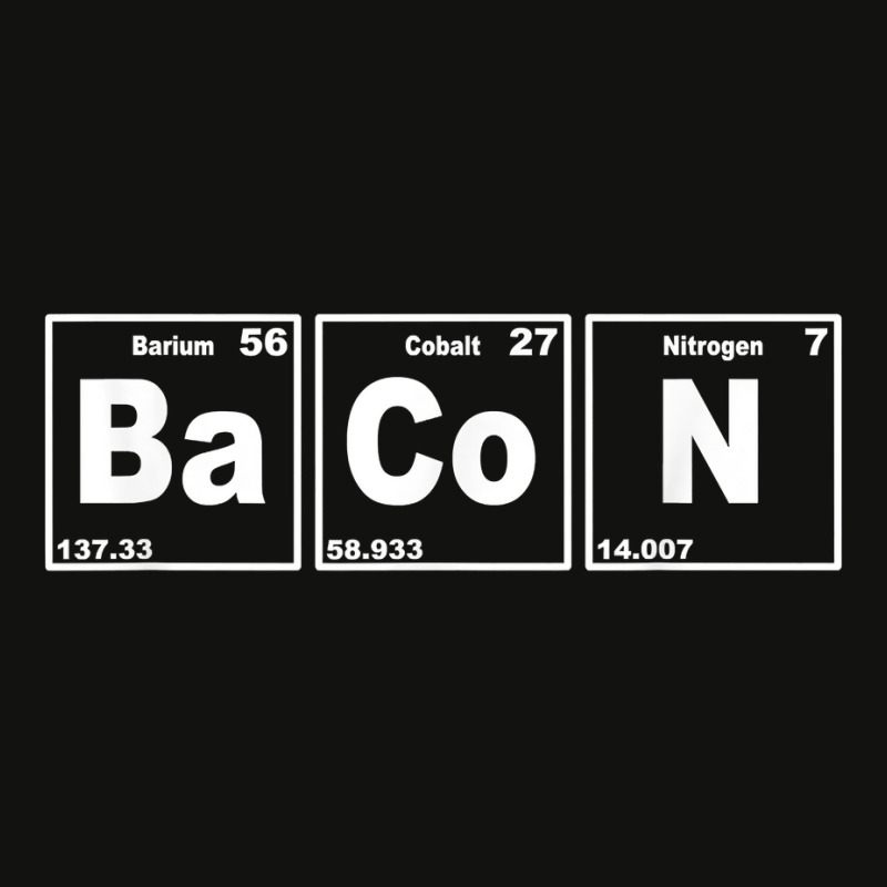 Bacon Periodic Table Shirt   Funny Bacon Chemistry Gift Scorecard Crop Tee by abdurrehmancappucci | Artistshot