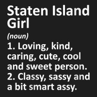 Womens Staten Island Ny New York Funny City Home Roots Girl Gift V Nec Classic T-shirt | Artistshot