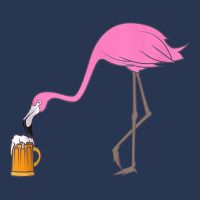 Beer Drinking Drunk Pink Flamingo Funny Bird Tank Top Ladies Denim Jacket | Artistshot