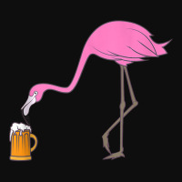 Beer Drinking Drunk Pink Flamingo Funny Bird Tank Top Crop Top | Artistshot