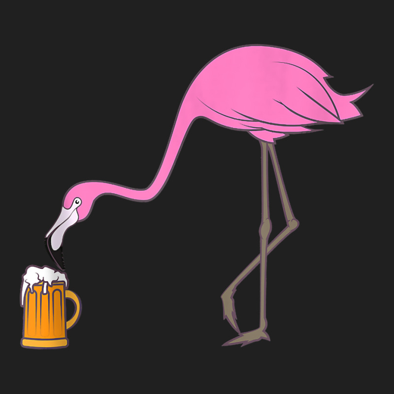 Beer Drinking Drunk Pink Flamingo Funny Bird Tank Top Ladies Polo Shirt by harmanyuan | Artistshot