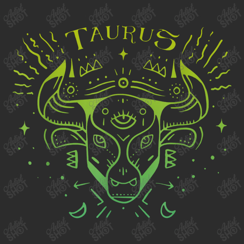 Taurus Zodiac Sign & Astrology Art Hand Drawn Green Taurus Exclusive T-shirt by timindonesia | Artistshot