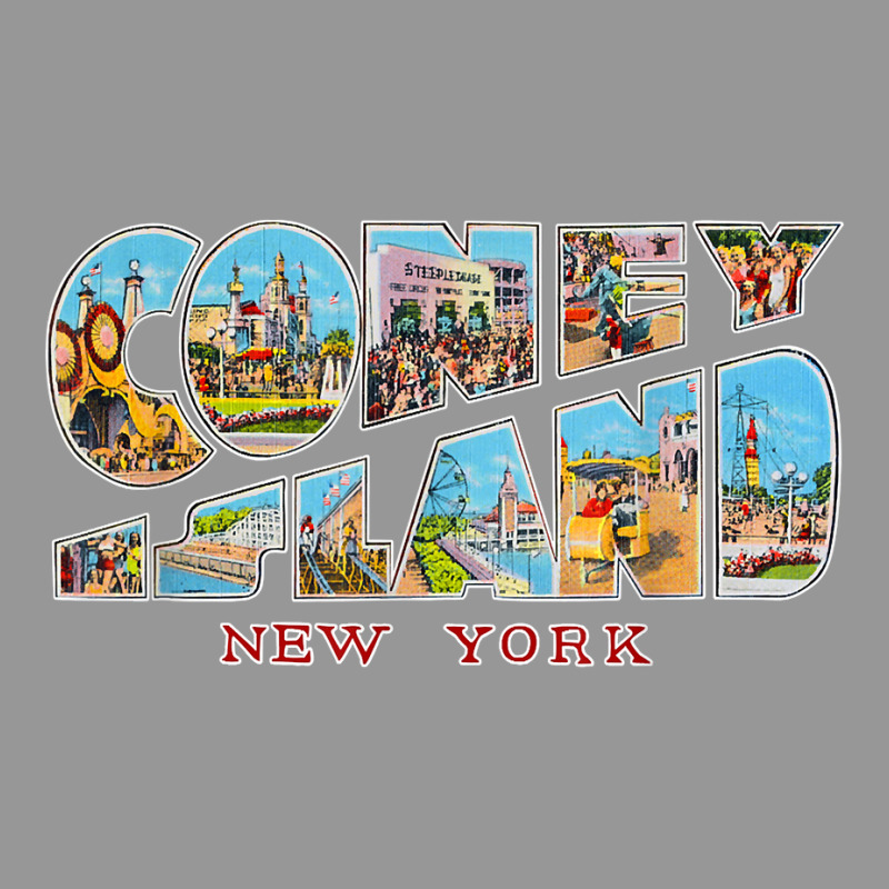 Coney Island New York Ny Vintage Retro Souvenir T Shirt Women's V-Neck T-Shirt by tandonwelters | Artistshot