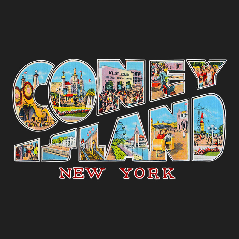 Coney Island New York Ny Vintage Retro Souvenir T Shirt Ladies Polo Shirt by tandonwelters | Artistshot