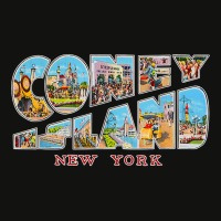 Coney Island New York Ny Vintage Retro Souvenir T Shirt Scorecard Crop Tee | Artistshot