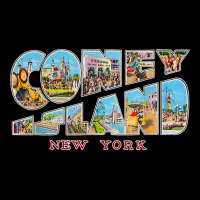 Coney Island New York Ny Vintage Retro Souvenir T Shirt Cropped Sweater | Artistshot