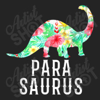 Parasaurus Paraprofessional Funny Dinosaur Floral 3/4 Sleeve Shirt | Artistshot