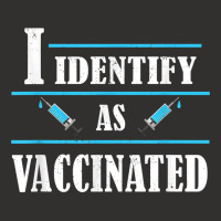 I Identify As Vaccinated   Politically Correct Woke Anti Vax T Shirt Champion Hoodie | Artistshot