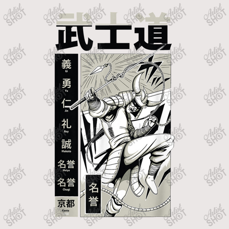 Japanese Samurai Warrior With Katana Sword Manga Samurai Pocket T-shirt | Artistshot