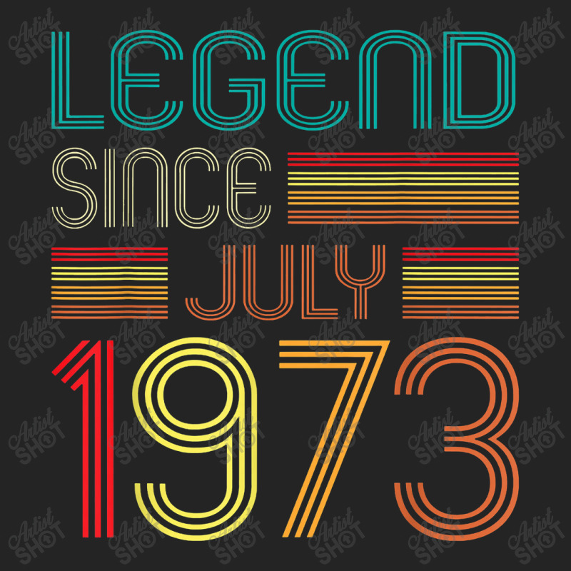 Legend Since July 1973 49 Years Old Vintage 49th Birthday 3/4 Sleeve Shirt | Artistshot