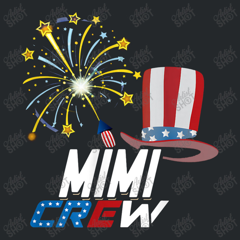 Mimi Crew 4th Of July Patriotic American Family Matching Crewneck Sweatshirt | Artistshot