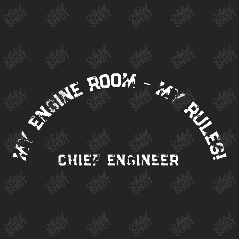 My Engine Room My Rules Shirt On Back Ships Chief Engineer 3/4 Sleeve Shirt | Artistshot