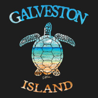 Jcombs Galveston Island, Tx, Sea Turtle And Beach T Shirt Classic T-shirt | Artistshot