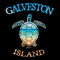 Jcombs Galveston Island, Tx, Sea Turtle And Beach T Shirt Cropped Hoodie | Artistshot