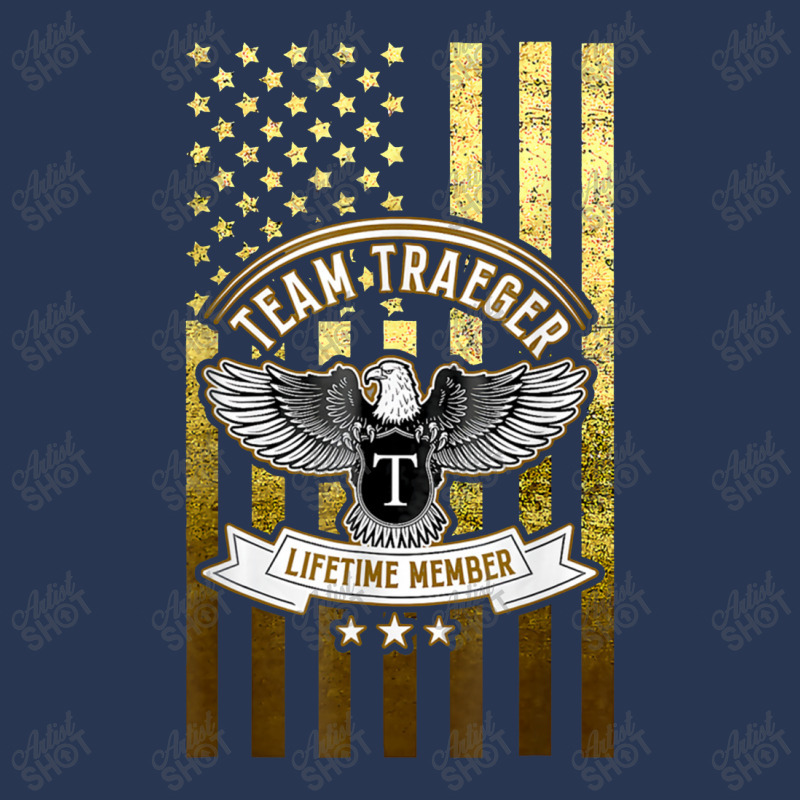 Proud Of Team Traegers Vintage For Member Family Men Denim Jacket | Artistshot