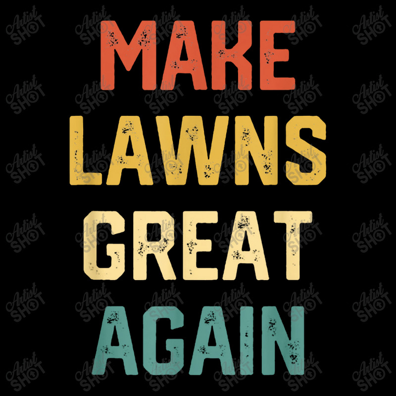 Vintage Make Lawns Great Again Shirt Lawn Mowing Dad V-neck Tee | Artistshot