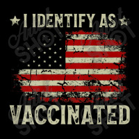 I Identify As Vaccinated American Flag Vaccinated Women's V-neck T-shirt | Artistshot