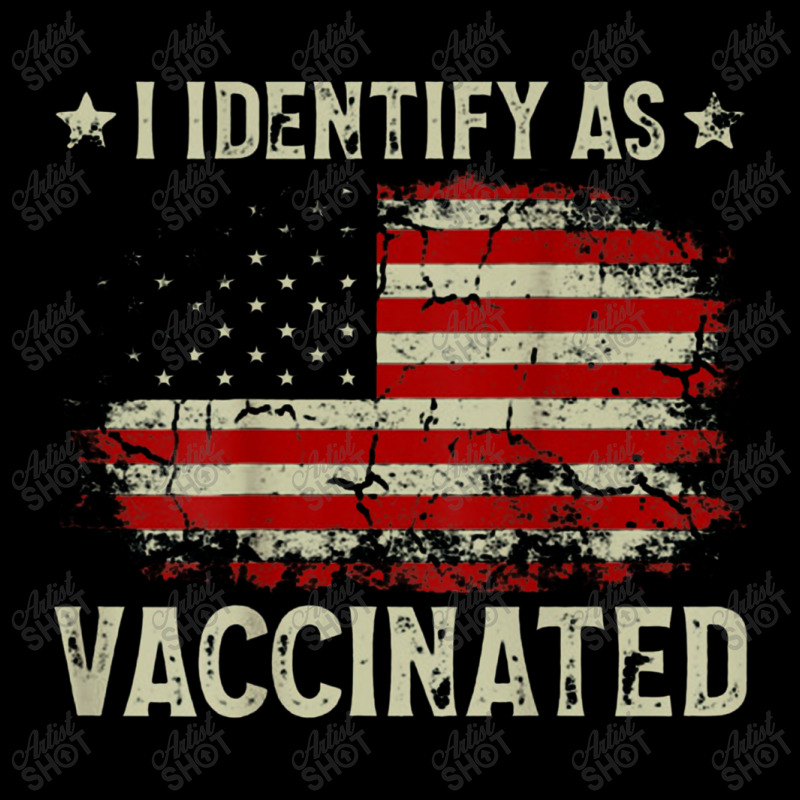 I Identify As Vaccinated American Flag Vaccinated Women's V-Neck T-Shirt by kerjalembor | Artistshot