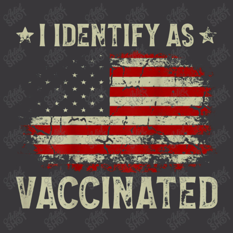 I Identify As Vaccinated American Flag Vaccinated Ladies Curvy T-Shirt by kerjalembor | Artistshot