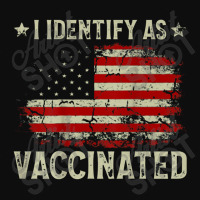 I Identify As Vaccinated American Flag Vaccinated Crop Top | Artistshot