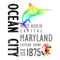 Ocean City Maryland White Marlin Capital Eastern Shore T Shirt Crewneck Sweatshirt | Artistshot