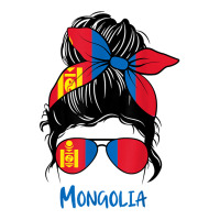 Mongolian Girl Mongolia Girl Mongol Woman Flag T Shirt Crop Top | Artistshot