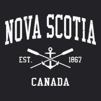 Nova Scotia Vintage Crossed Oars & Boat Anchor Sports Pullover Hoodie Youth Tee | Artistshot