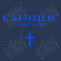 Catholic Since 33 Ad Men Denim Jacket | Artistshot