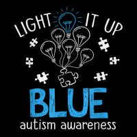 Light It Up Blue Autism Awareness Autistic Puzzle Piece T Shirt V-neck Tee | Artistshot