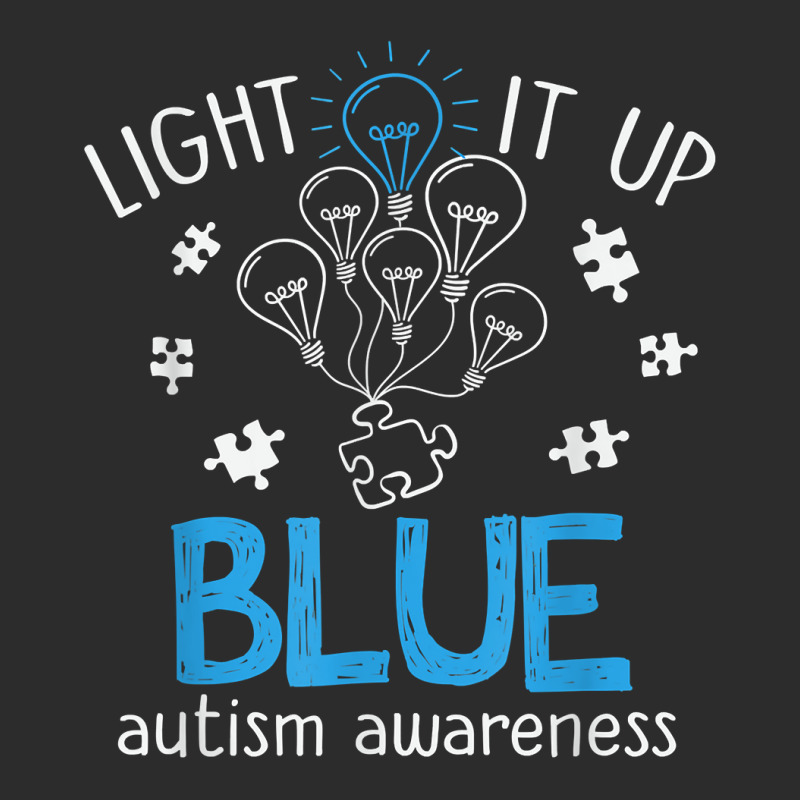 Light It Up Blue Autism Awareness Autistic Puzzle Piece T Shirt Exclusive T-shirt by waltervanderwilt1 | Artistshot