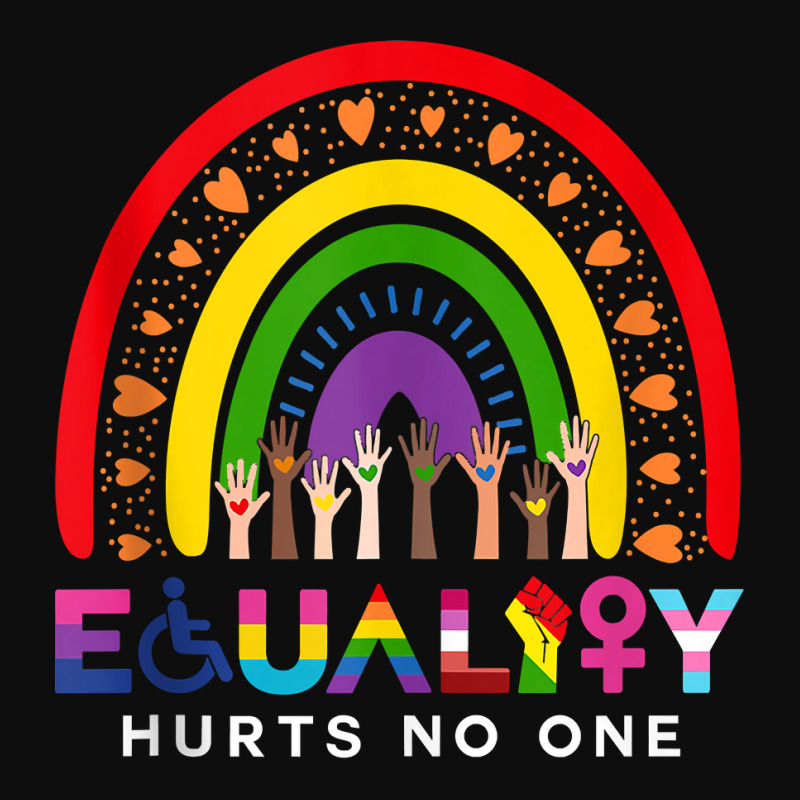 Lgbt Disabled Hand Up Rainbow Equality Hurts No One Tank Top Crop Top by copedoire | Artistshot