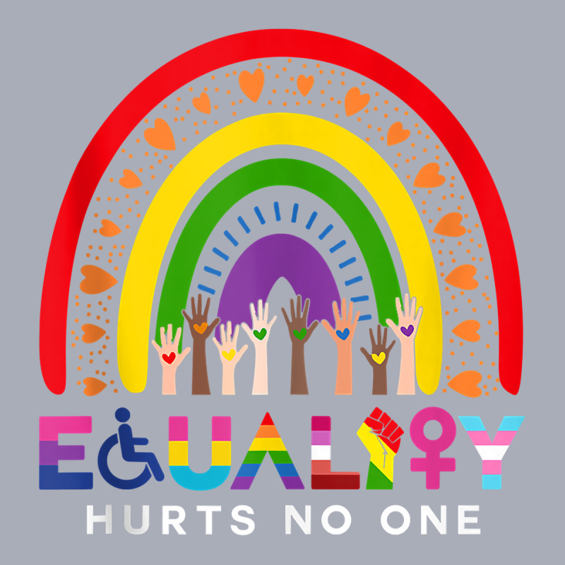 Lgbt Disabled Hand Up Rainbow Equality Hurts No One Tank Top Tank Dress by copedoire | Artistshot