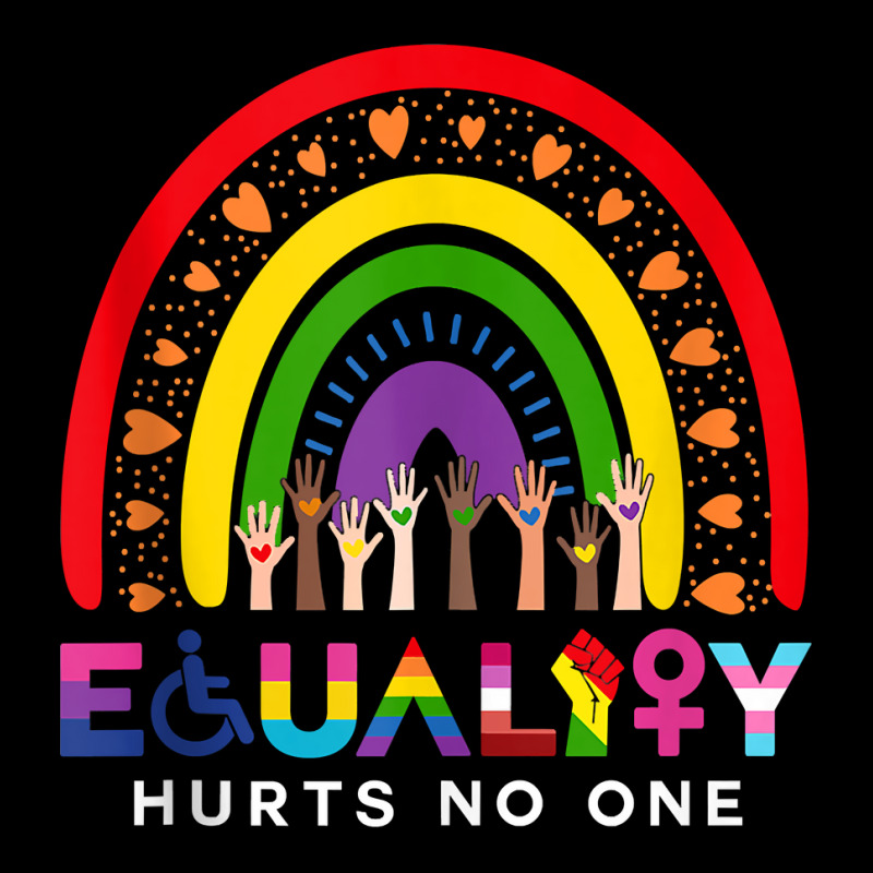 Lgbt Disabled Hand Up Rainbow Equality Hurts No One Tank Top Cropped Sweater by copedoire | Artistshot