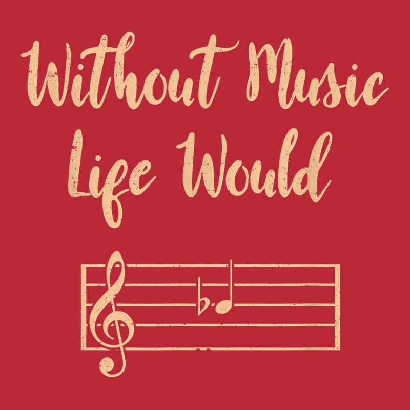 Without Music Life Would B Flat Musical Notes Pun T Shirt Women's V-Neck T-Shirt by norhannuchols | Artistshot